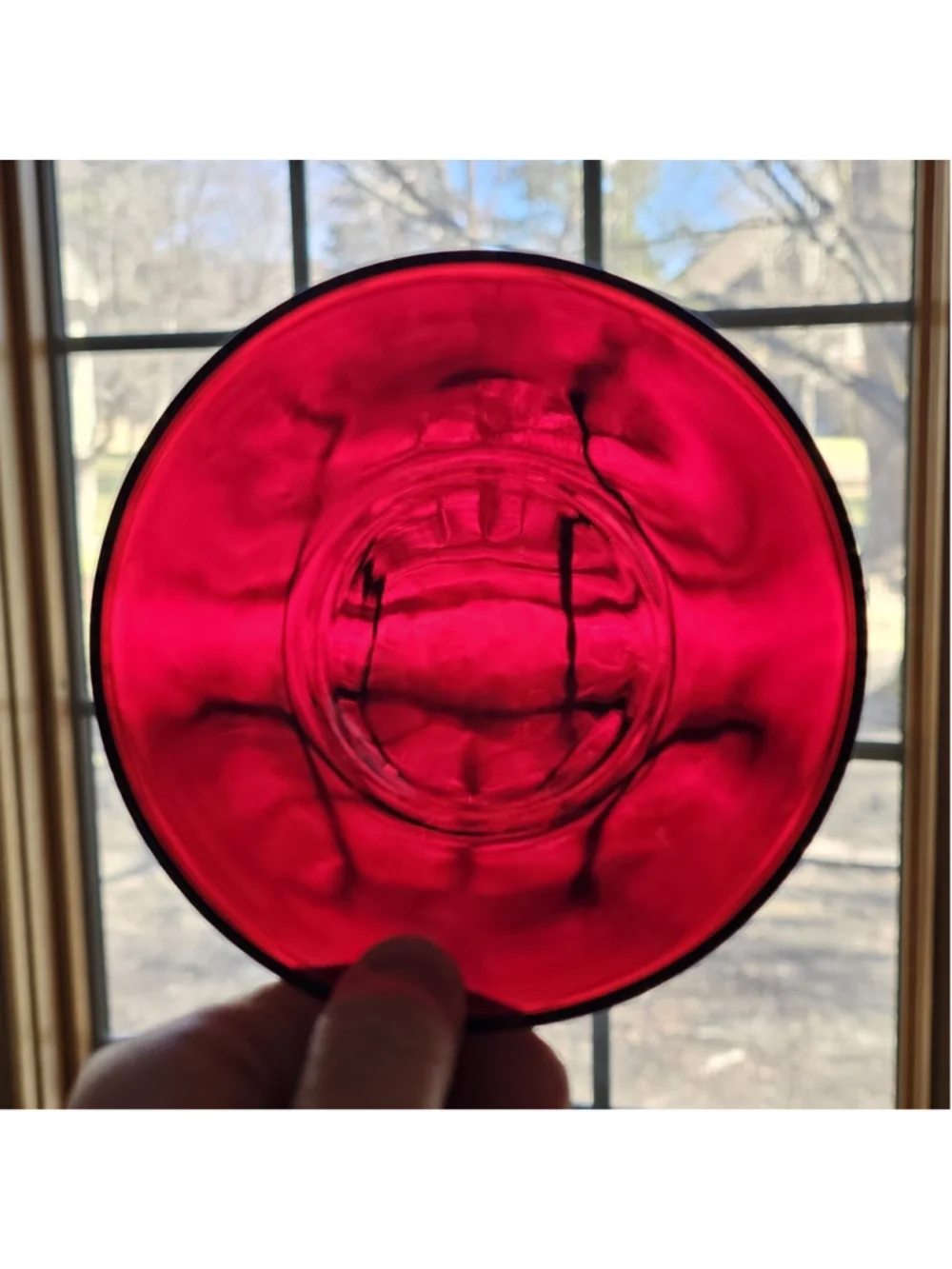 Vintage Anchor Hocking Ruby Red Glass Small Bowls – Set of 4 – 4.5